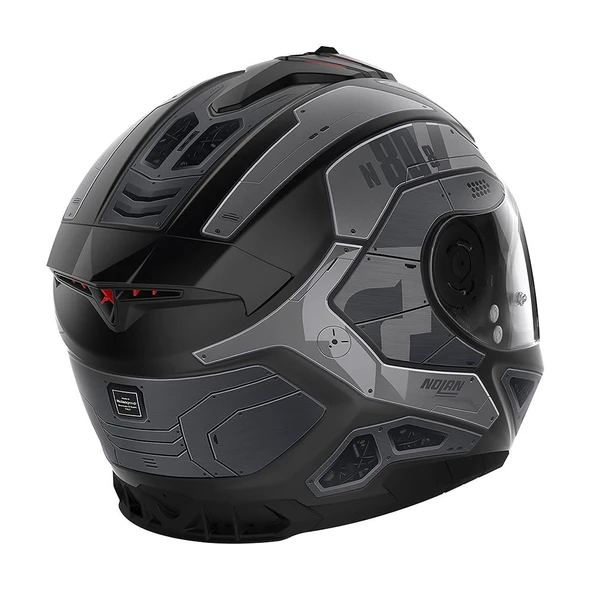 NOLAN N80-8 STARSCREAM 032 MAT SİYAH GRİ KAPALI KASK - 3