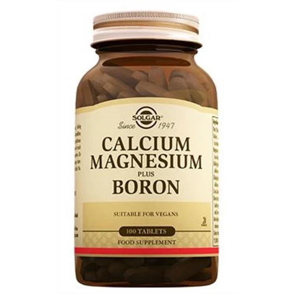 Solgar Calcium Magnesium Plus Boron 100 Tablet ürün görseli
