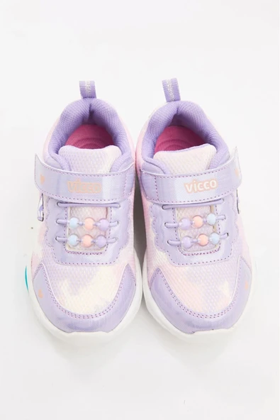 Vicco Gelato Kız Çocuk Cırtlı Simli Işıklı Spor Ayakkabı 346.25Y.177 - 6