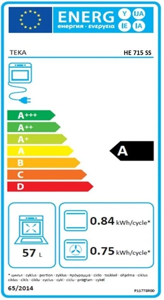 TEKA HE 715 SS 6 PROGRAMLI INOX 65 LT. MULTİFONKSİYONEL ANKASTRE FIRIN - Resim 5