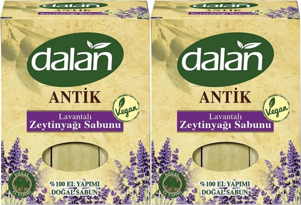 Dalan Antik Defneli Zeytinyağı Sabunu 900GR Lavantalı (2 Li Set)