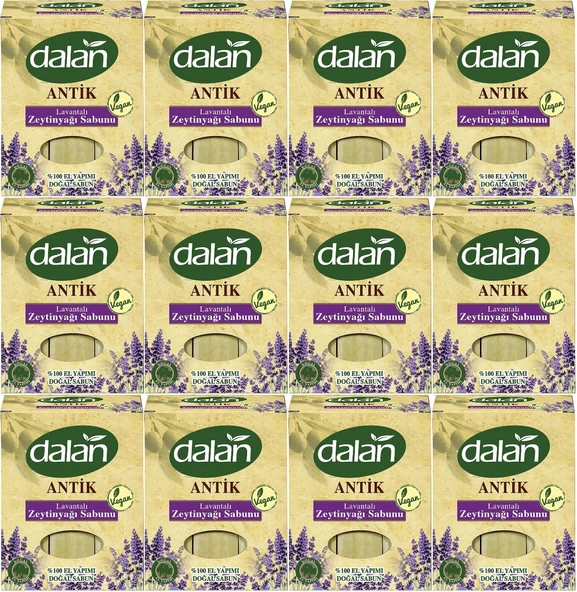 Dalan Antik Defneli Zeytinyağı Sabunu 900GR Lavantalı (12 Li Set)