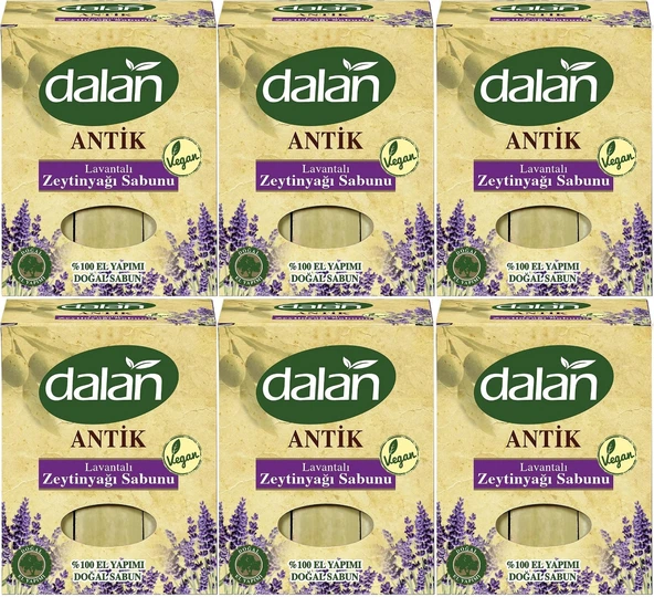 Dalan Antik Defneli Zeytinyağı Sabunu 900GR Lavantalı (6 Lı Set)