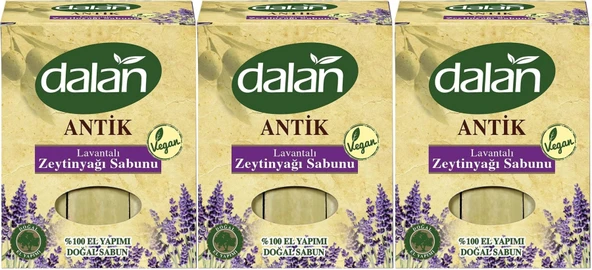 Dalan Antik Defneli Zeytinyağı Sabunu 900GR Lavantalı (3 Lü Set)