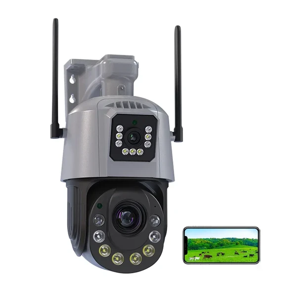 QASUL 8MP 36x optik Zoom Çift Lens Otomatik İzleme Desteği 120M Renkli Gece Görüş Kamera