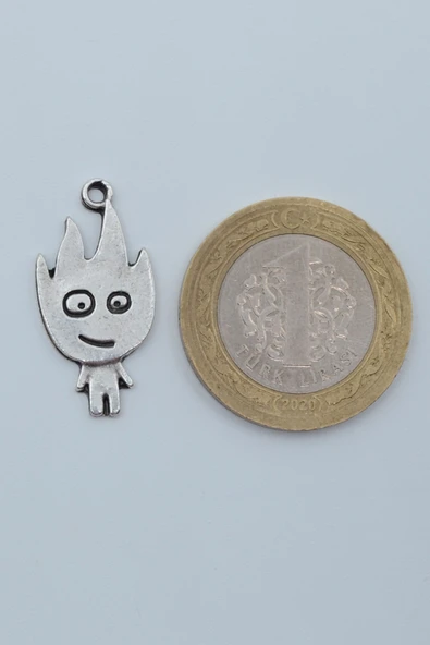 Minimal Ateş Gümüş Kaplama Örme Zincir Kolye - Resim 4