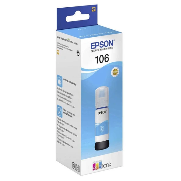 Epson 106-C13T00R240 Orijinal Mavi Mürekkep