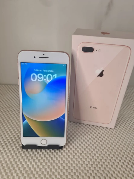 İPHONE 8 PLUS 64GB GOLD PURPLE KUTULU ADINIZA FATURALI GARANTİLİDİR - 2