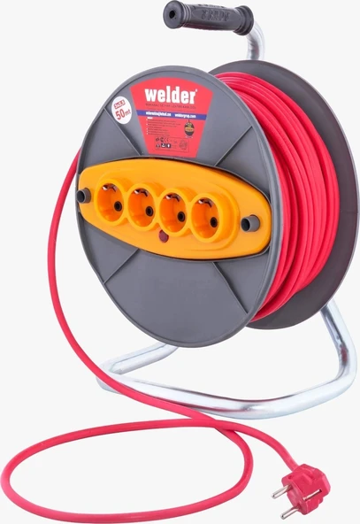 Seyyar Makaralı Uzatma Kablosu 3  x  2.5 MM 50 M