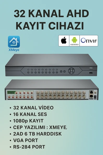 Linas  5mp VN-732 AHD32 Kanal Ahd Dvr Xmeye Kayıt Cihazı