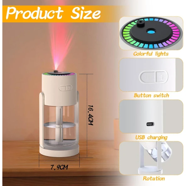 LED Işıklı Hava Nemlendirici Cihaz - 2