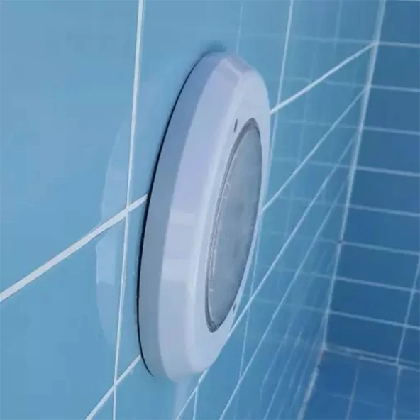 Slim Flat Sıva üstü Led Havuz Aydınlatma Ampülü lamba Soğuk Beyaz A-1205 PAR-56 30W 12V IP68 - 7