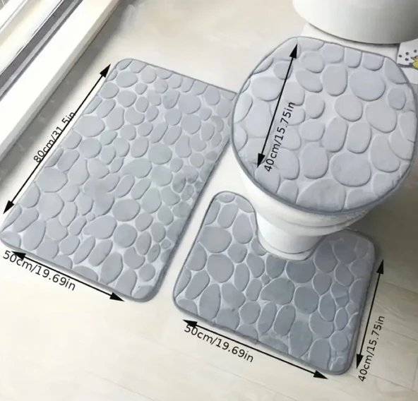 Banyo Tuvalet Paspas Seti 3 PARÇA