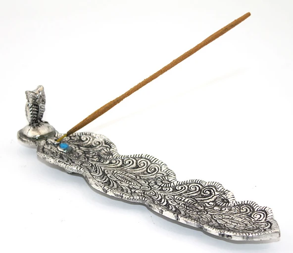 Metal Kayık Baykuş Tasarımı Tütsülük Model 2