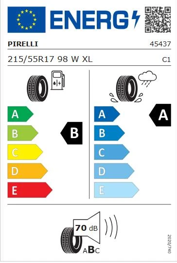 Pirelli 215/55 R17 98W XL Cinturato C3 Oto Yaz Lastiği (Üretim:2024) - 2