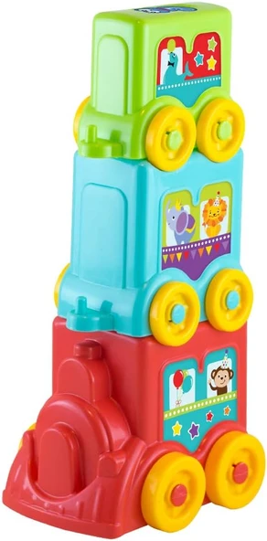 Dede Baby Tren Kule Aktivite Treni Eğitici Oyuncak - 5
