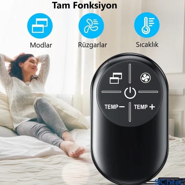 ScHitec K8 Tam Fonksiyonlu Mini Klima Universal Uzaktan Kumanda 1000 Model Klima Destekler - 3