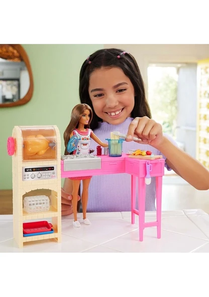 Barbie Teresa ve Mutfağı Oyun Seti JCT06 Lisanslı Ürün - 7