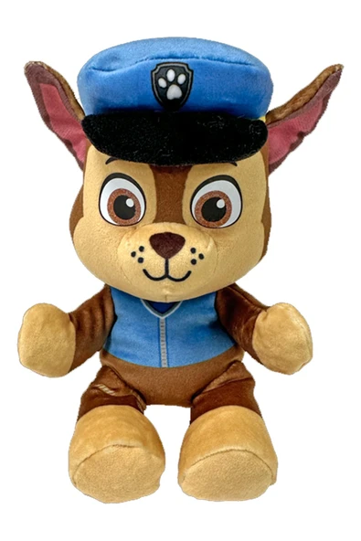 TY Peluş Paw Patrol - Chase 20 cm: Ekibin Cesur Polis Köpeği!