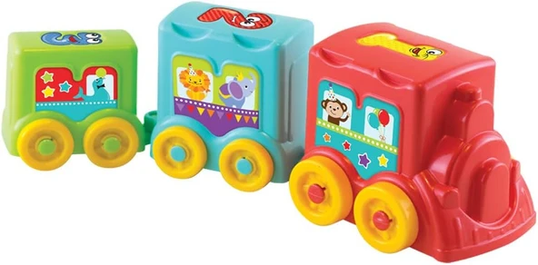 Dede Baby Tren Kule Aktivite Treni Eğitici Oyuncak - 3