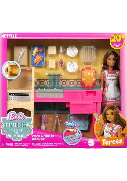 Barbie Teresa ve Mutfağı Oyun Seti JCT06 Lisanslı Ürün - 2