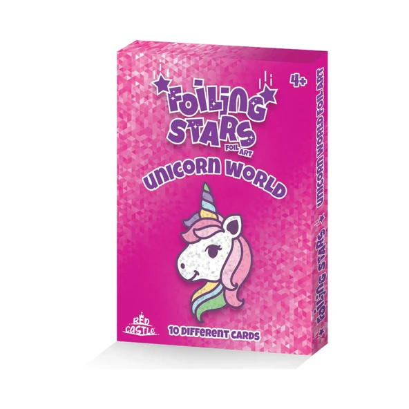 Unicorn Folyo Boyama Seti Foil Art-Red CAstle FSP-01 - 4