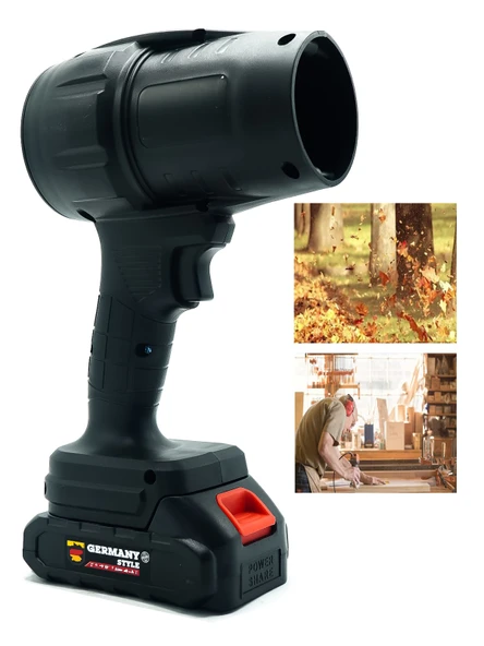 Germany Style Turbo Fan Çift Akülü Toz -Yaprak-Su -Araç Yıkama Hava Üfleme Makinesi - 2