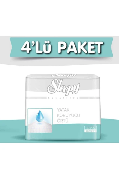 4'Lü Sleepy Yatak Koruyucu 30X4 120 Adet