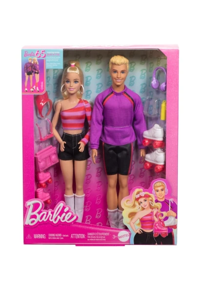 Barbie Ken 65. Yıl 2'li Parti Bebekleri HXK90 Lisanslı Ürün - 7