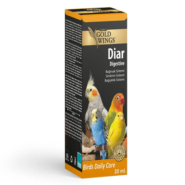 Gold Wings Premium Diar (Bağışıklık Sistemi) 20cc İshal Giderici Vitamin