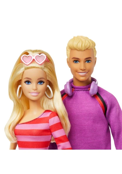 Barbie Ken 65. Yıl 2'li Parti Bebekleri HXK90 Lisanslı Ürün - 4