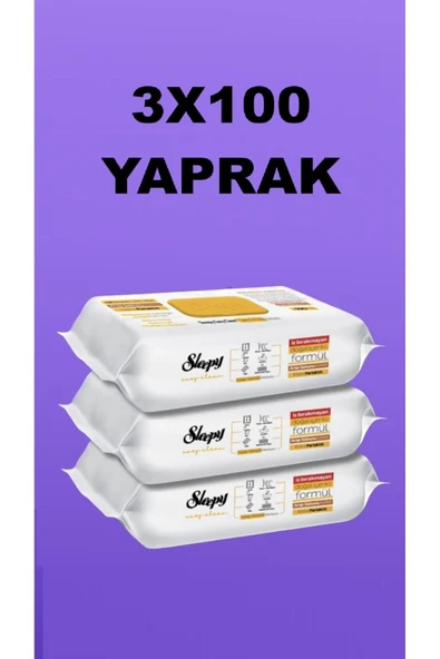 Easy Clean Arap Sabunu Katkılı Yüzey Temizlik Havlusu 100'lü 3x100 Yaprak"