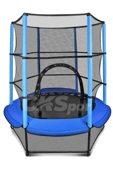CKspor 140 cm Korumalı Çocuk Trambolini  (55 inç) Fileli Trambolin