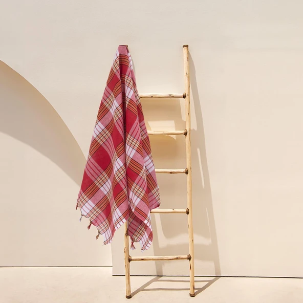 Homedius %100 Pamuk Hamam Peştemali - 80x160 cm  Mavi 80x160 - 6