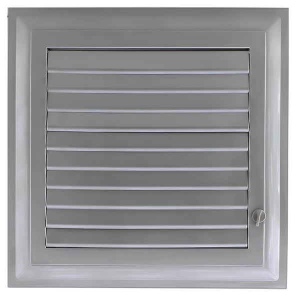 Menfez Banyo Wc Tuvalet Havalandırma Plastik Panjur 30x30 CM Gri Renk - 4
