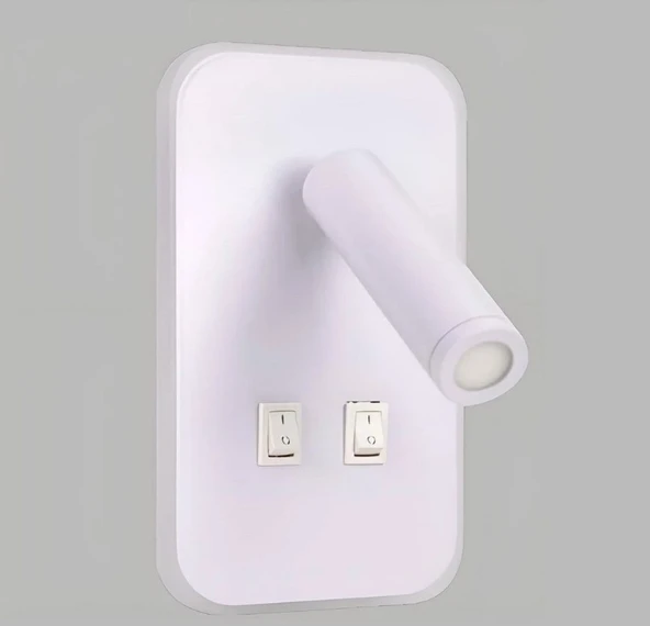 Ycl YDA-900B Yatak Başı Led Okuma Apliği Metal Kasa 3+6W