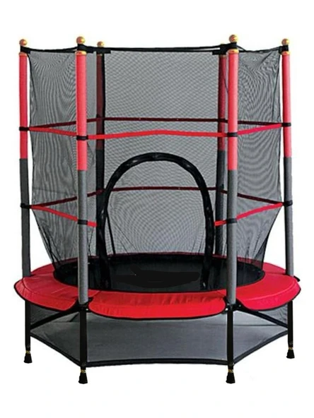 CKspor 140 cm Korumalı Çocuk Trambolini  (55 inç) Fileli Trambolin - 2