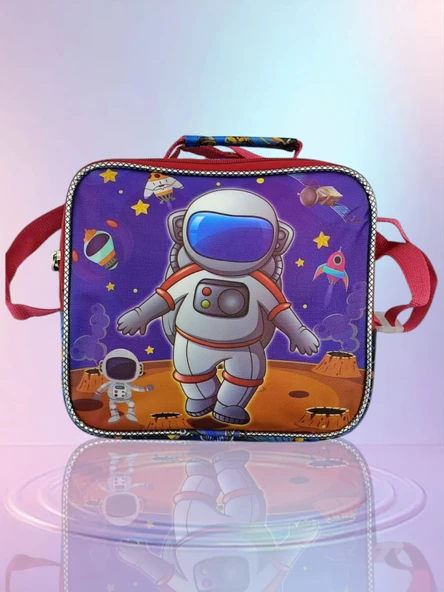 Relaxion Simli Astronot Desenli Thermal Beslenme Çantası 3323-1