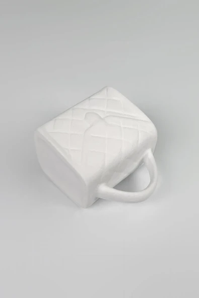 Çanta Fincan - Seramik Bisküvi (Ham Ürün) - 5