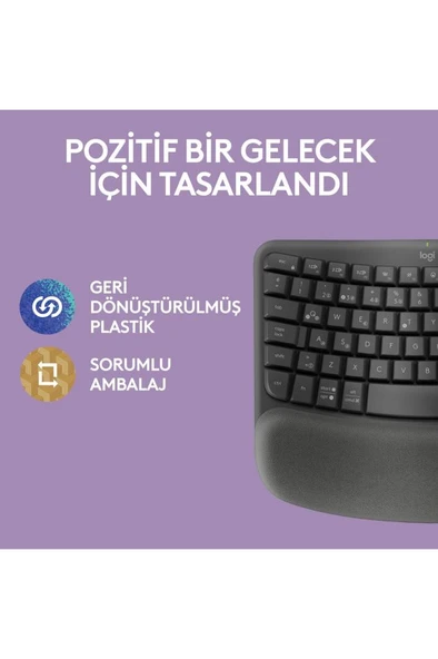 Logitech Wave Keys Kablosuz Dolgulu Avuç İçi Destekli Ergo - 9