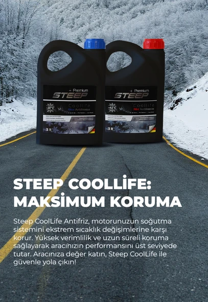 STEEP Coollife Antifriz -42 Derece Kırmızı 16 Lt - 3