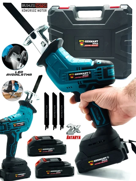 Germany Style Kömürsüz Çift Akülü Çelik Kemik Kesme Tilki Kuyruğu Testere