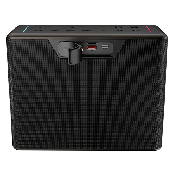 Microlab M60 Vega 15000mAh Batarya 10W*2 + 40W*2 100W 2 Wireless Mikrofonlu Siyah Gri Usb + Tf Kart + Bluetooth Powerban - 5