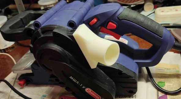 Byr3D Elektrikli Süpürgeyi Bant Zımpara Makinesine Bağlamak Için Adaptör 3D864513 Sadece Plastik Aparattır - Resim 2