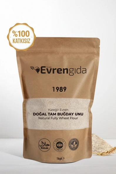 Doğal Tam Buğday Unu 1 Kg