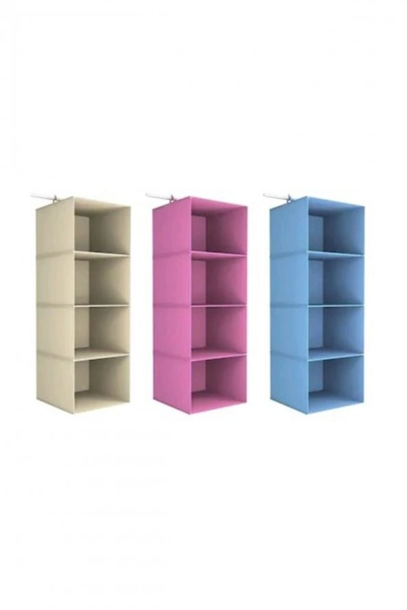Dolap Içi Düzenleyici 4 Gözlü Organizer - 2
