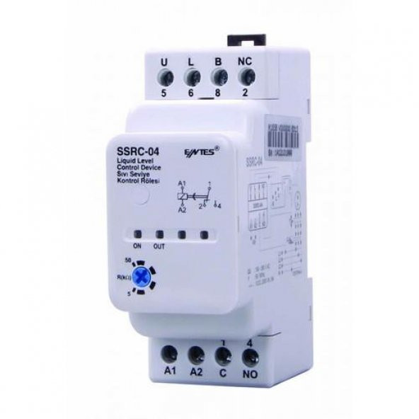 SIVI SEVİYE RÖLESİ TEK TANK KONTROLLÜ 5-50k OHM AYARLANABİLİR DIN KUTU  M1656 - 2