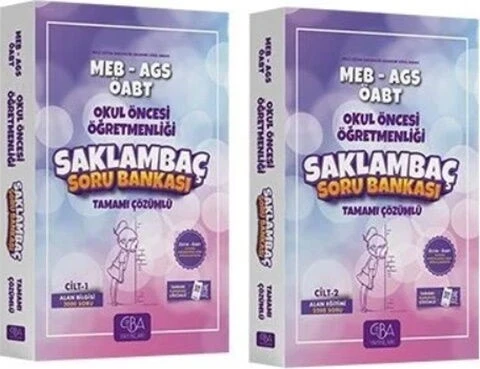 ÖABT MEB AGS Okul Öncesi Öğretmenliği Saklambaç Soru Bankası Set CBA Yayınları