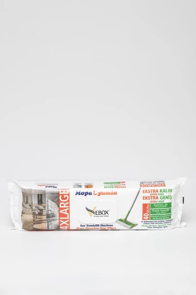 VEBOX BEYAZ SABUN KATILI MOP UYUMLU YER TEMİZLİK HAVLUSU MOP 40 AD - 3