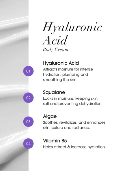 Advanced Clinicals Hyaluronic Acid Nemlendirici Vücut Kremi 59ML - 2